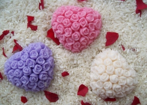 μπομπονιέρα Rose Heart